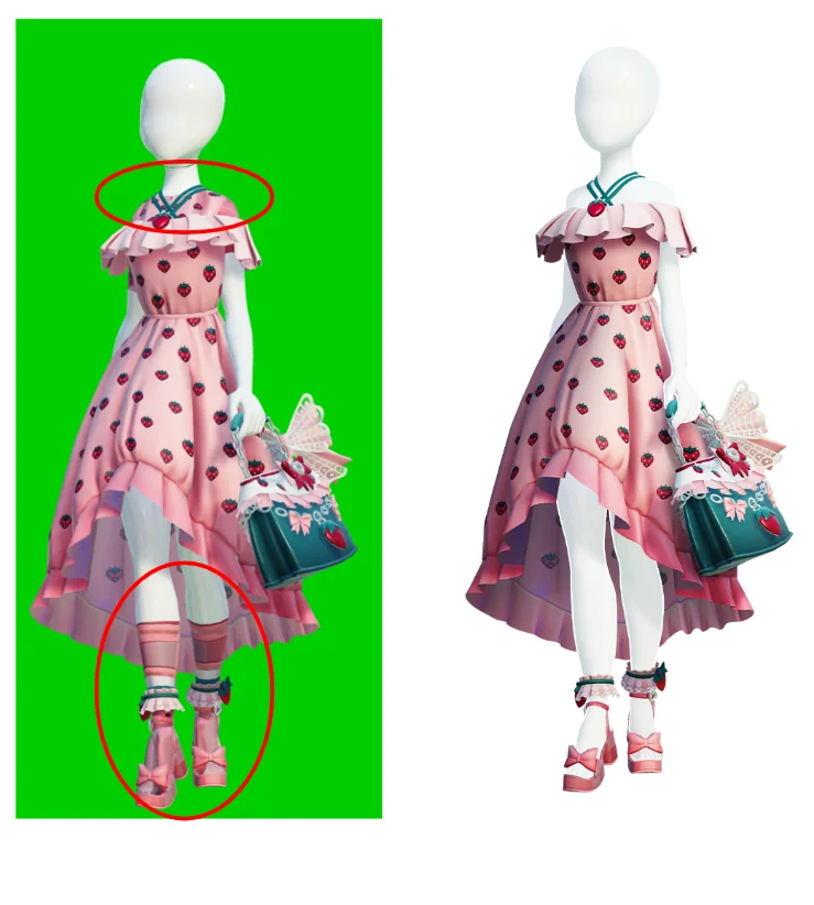Body meshes poking through an outfit in the editor